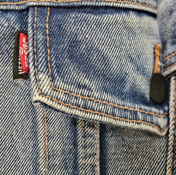 Levis Vetements Pour Femme Denim Hiver 2018 Collaboration Jean Jacket - Picture 3 of 13
